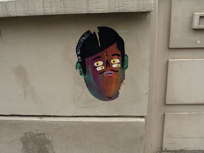 photo graffiti Paris 20eme arrondissement